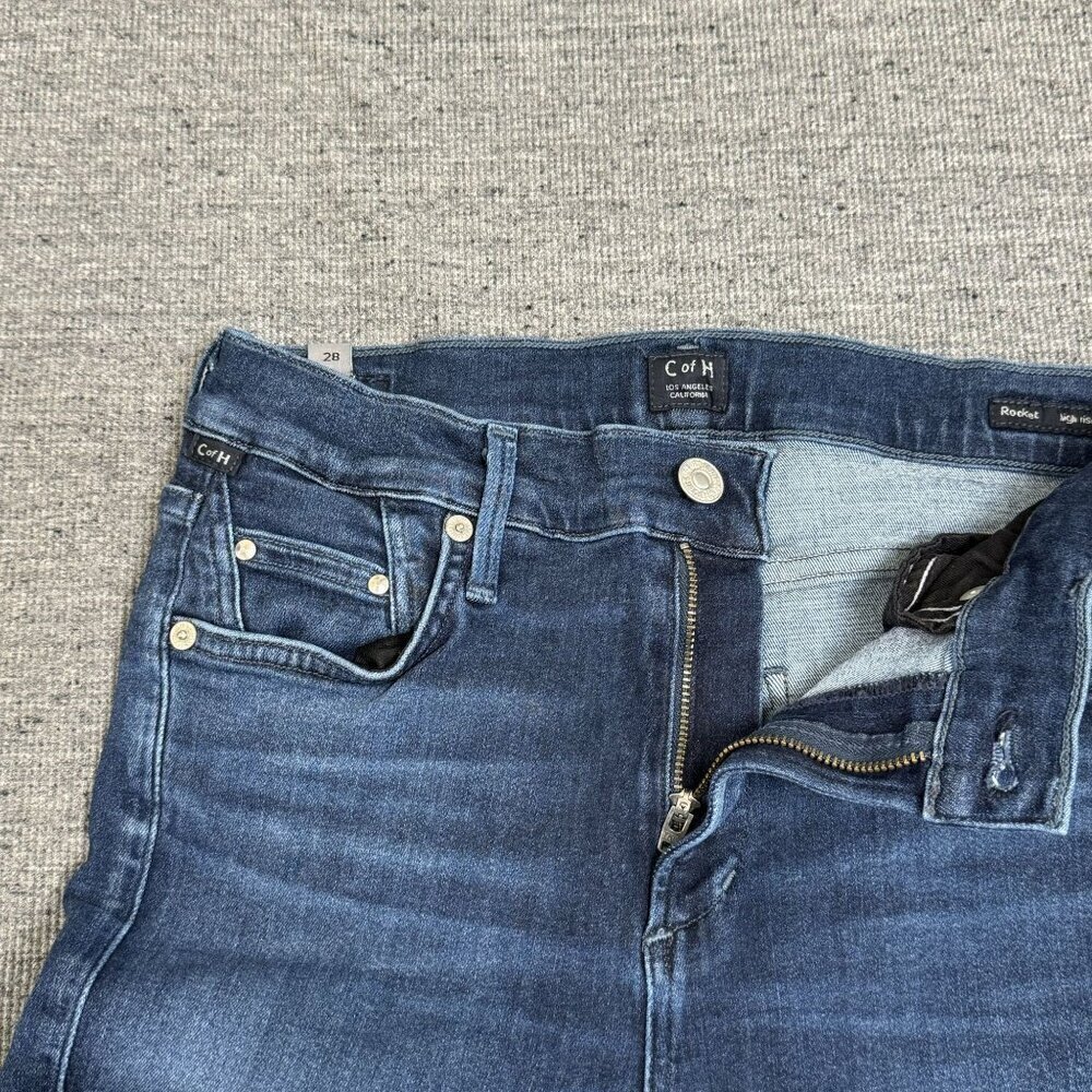 Citizens Of Humanity Rocket Women's Ankle Mid Rise Skinny Dark Denim Size 28 - Picture 14 of 15